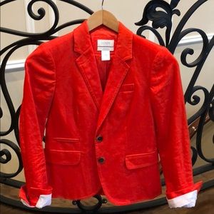 NWOT JCREW School boy red blazer